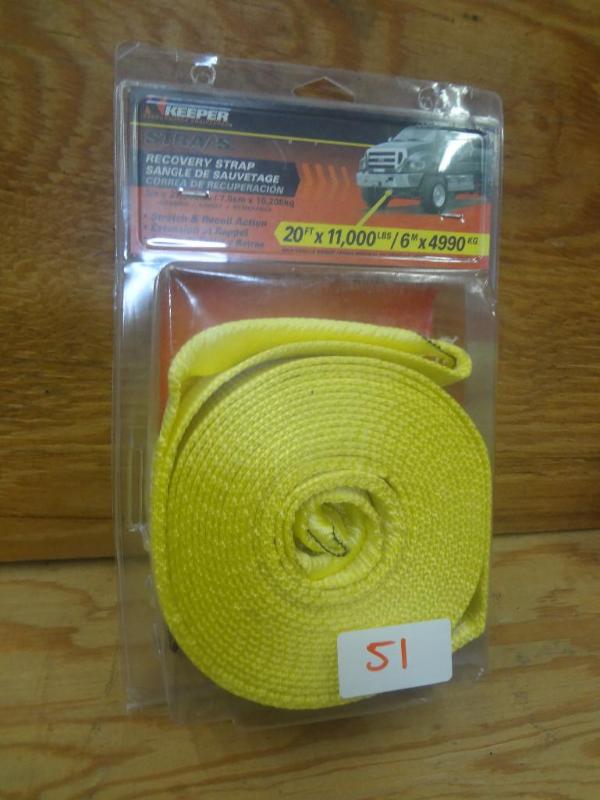 New Keeper 20ft 11000# Recovery Str...