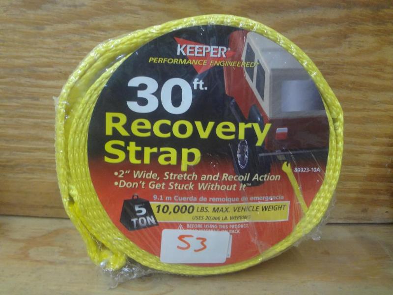 New Keeper 30ft 10000# Recovery Str...