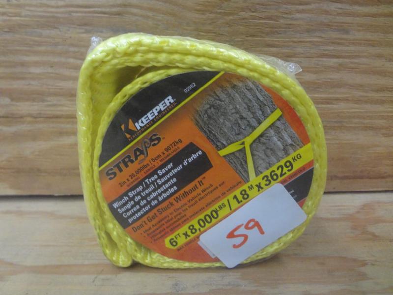 New Keeper 6ft 8000# Winch Strap...