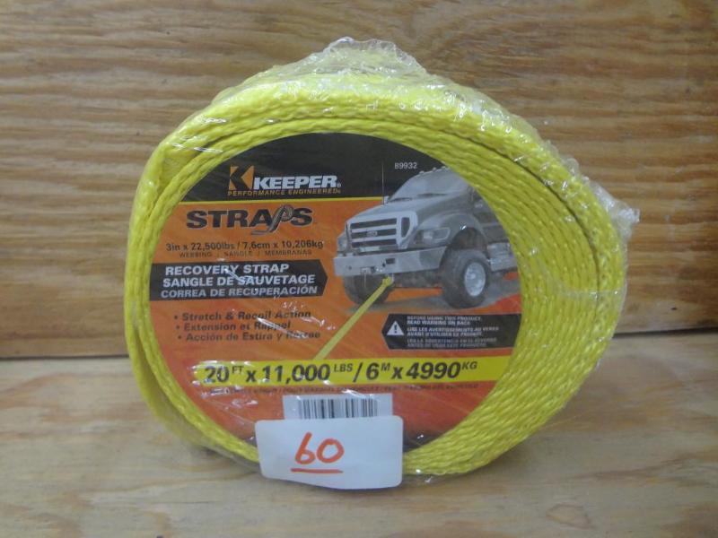New Keeper 20ft 11000# Recovery Str...