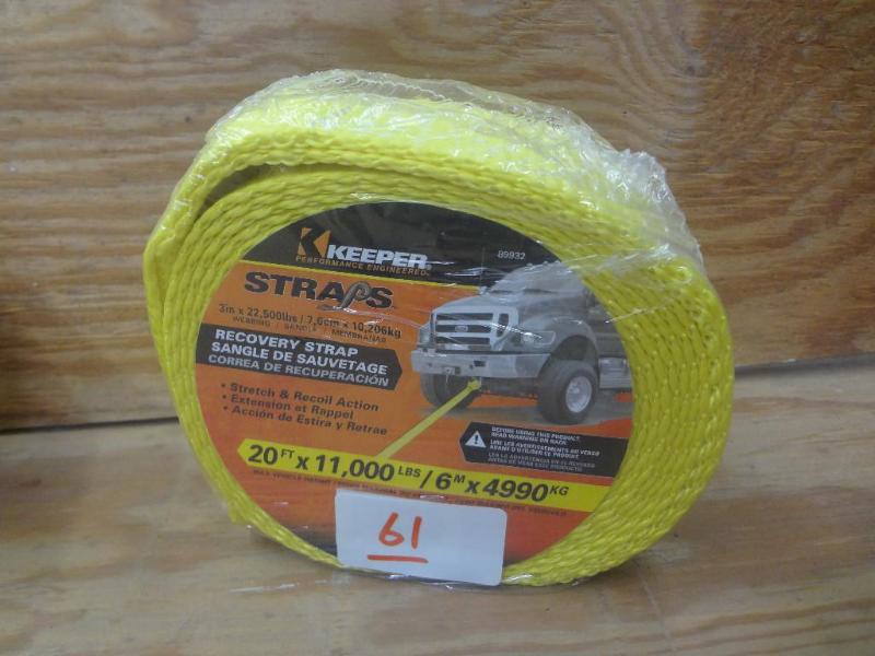New Keeper 20ft 11000# Recovery Str...