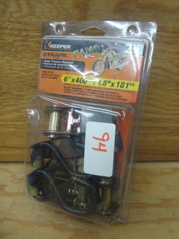 New 2-Pack Keeper 6ft 400# Ratchet ...