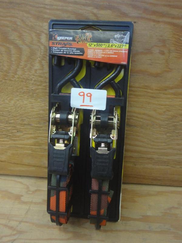 New 2-Pack Keeper 12ft 500# Ratchet...