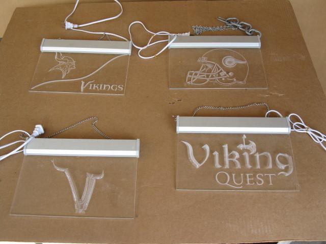 lot 41 image: 4 Viking lighted signs...