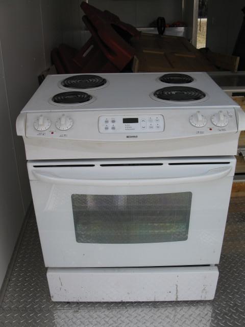 lot 42 image: Kenmore Electric stove 32 wide x 26...