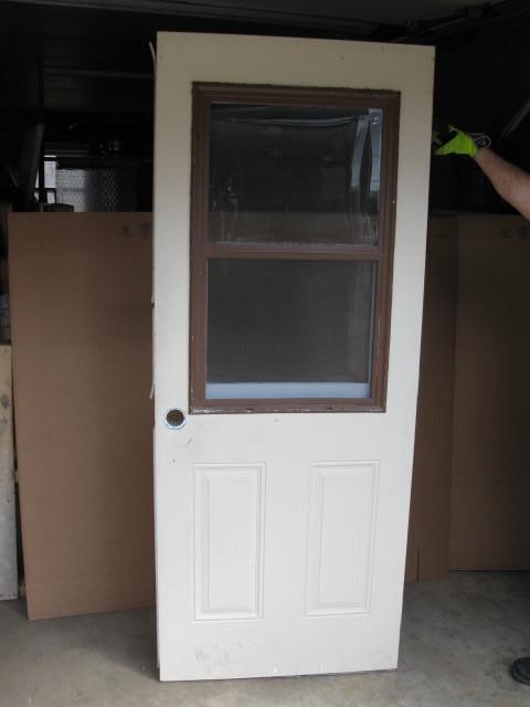 lot 49 image: Steel service door, 32 x 80, with w...