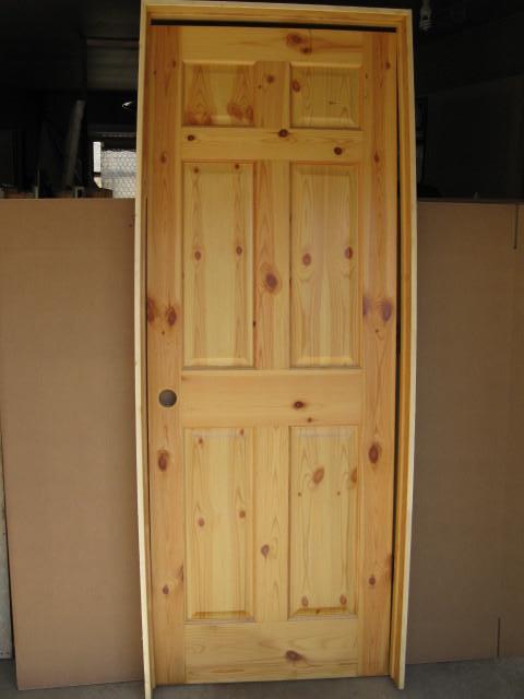 lot 50 image: Solid Pine interior door with frame...