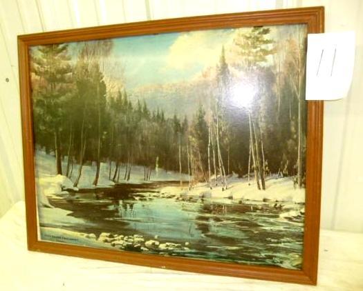 lot 11 image: Engelhardt&nbspWinter Stream Theme...