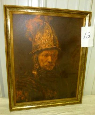 lot 12 image: Samurai Warrior 21" x 27"...