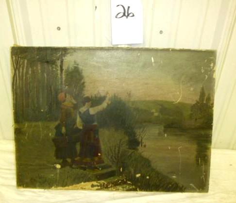 lot 26 image: Welcome Home Theme on Canvas 24&quo...