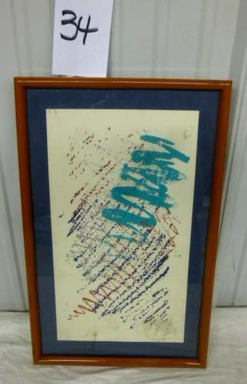 lot 34 image: &quotCorkscrew" 14" x 22...