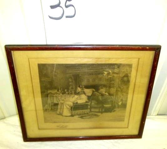 lot 35 image: JG Vileut 1874 Clergy Men Theme 15&...
