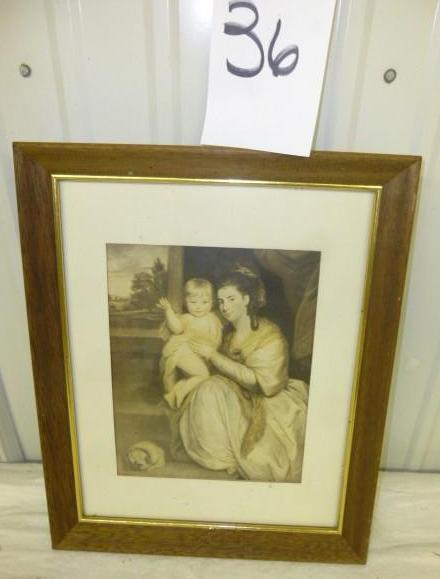 lot 36 image: Mother & Child  13" x...