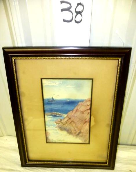 lot 38 image: Ocean Rock Shoreline Theme 13"...