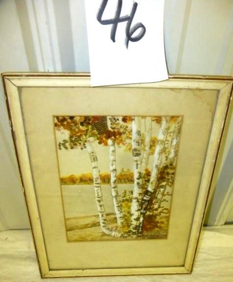lot 46 image: Birch TreeRiver Theme 11" x 1...
