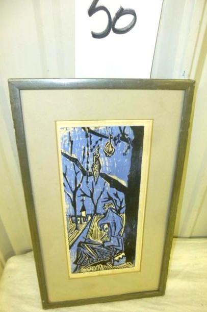 lot 50 image: Leslie Daniels Psychedelic 14"...