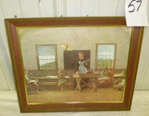 lot 57 image: Old School House Theme 23" x 1...