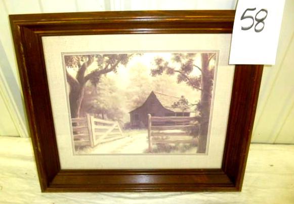lot 58 image: Country Home 20" x 17"...