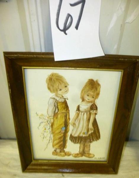 lot 67 image: Children Theme 10" x 12"...