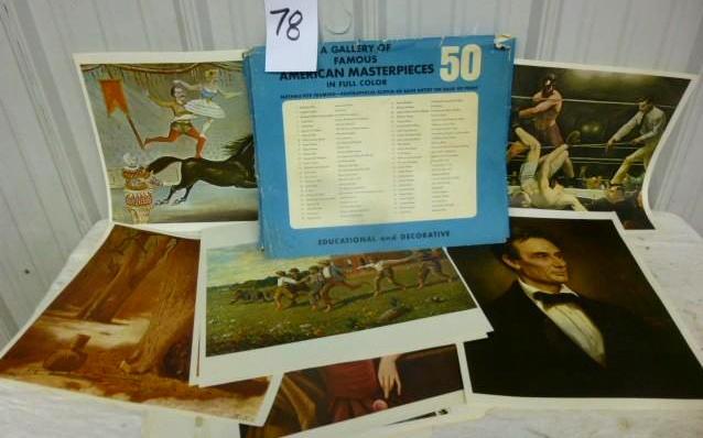 lot 78 image: Lot of 50 Famous American Masterpie...