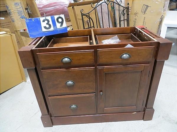 Aspen Kitchen Island. Legs pull out...