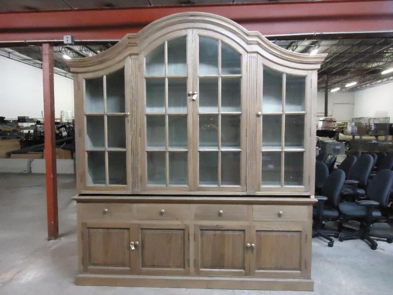 lot 3 image: Woods and willow China cabinet. 91 ...