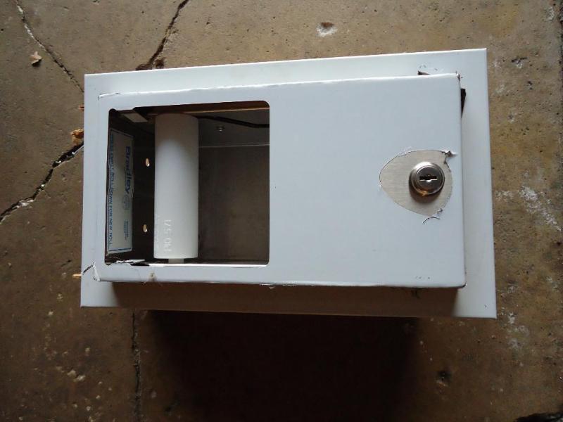 lot 40 image: New stainless steel Bradley toilet ...
