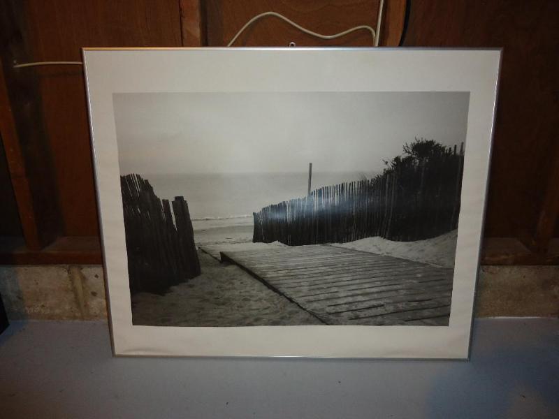 lot 8 image: Aluminum picture frame. 31 x 26...