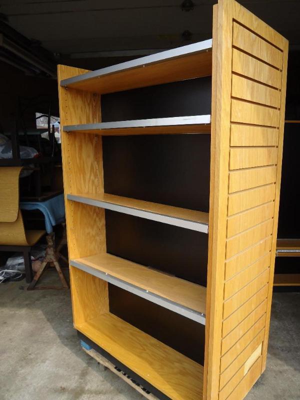 lot 96 image: Wood shelf. Double sided. Condition...