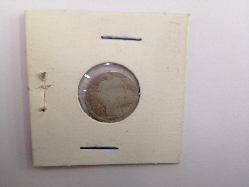 1907 O Silver Barber Dime...