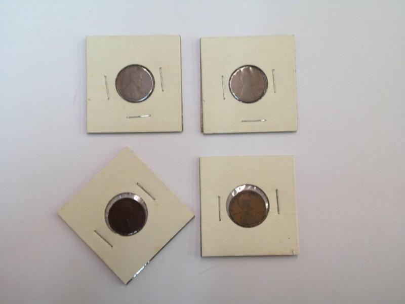 (4) Lincoln Wheat Pennies 1909-P 19...