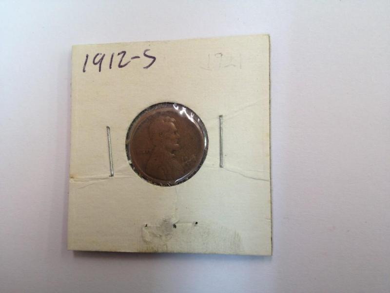 1912-S Lincoln Wheat Pennie Semi Ke...