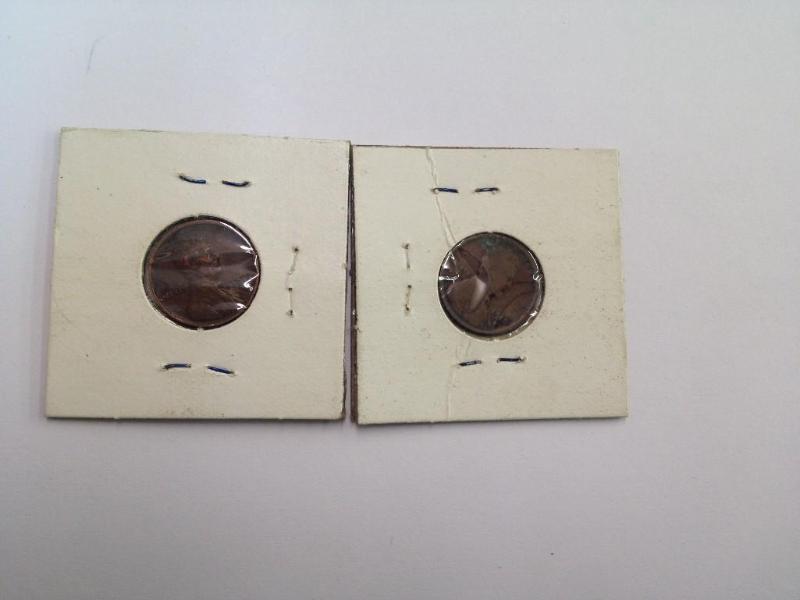 (2) 1913 Lincoln Wheat Cents 1913-P...