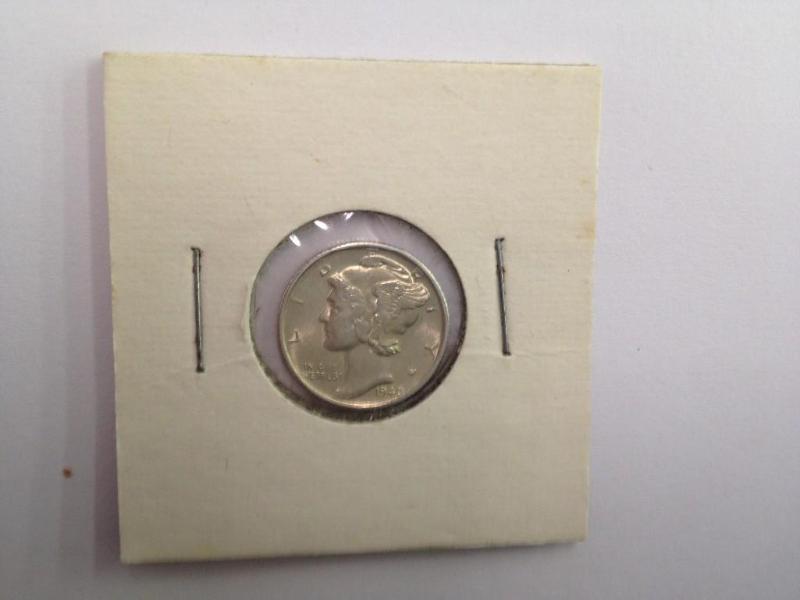 1940 Silver Mercury Dime Very High ...