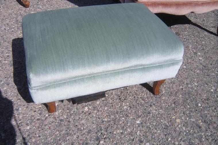 French provincial foot stool  otto...