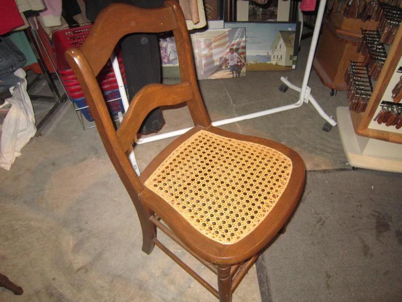 Cane Seat Side or Desk Chair Matche...