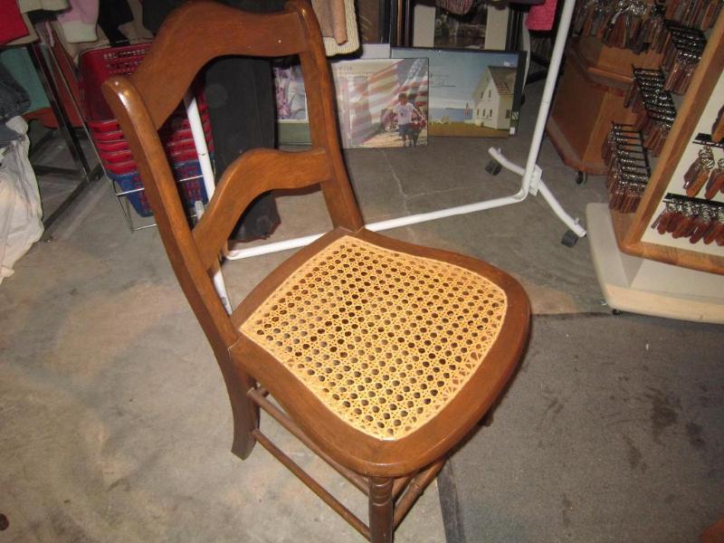 Cane Seat Side or Desk Chair Matche...