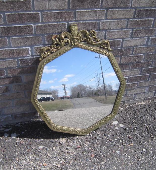 Antique Hexagon Mirror- Picture tak...
