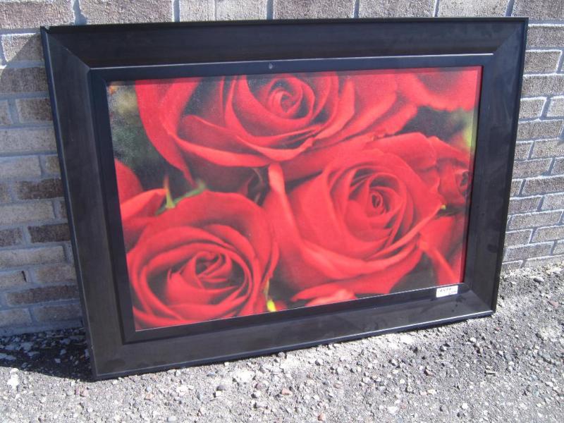 Rose Picture with Black Frame-- som...