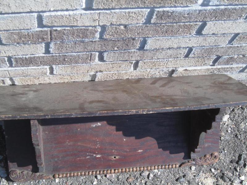 Oak Wall Shelf, with Bead Trim and ...
