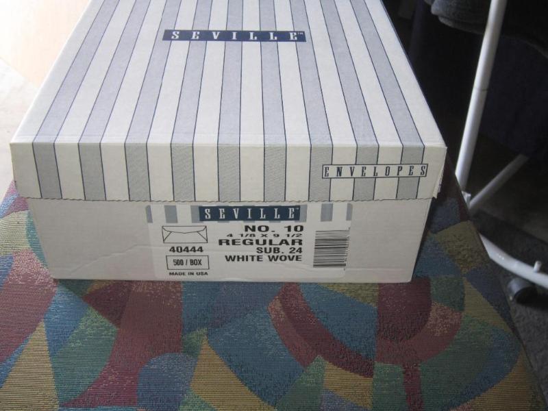 NEW Box of 500 #10 Envelopes--Whit...
