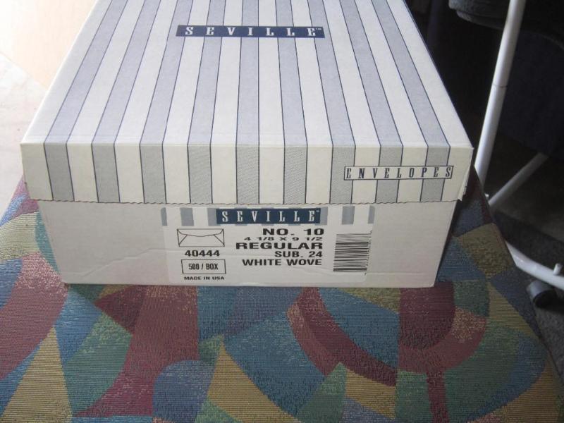 NEW Box of 500 #10 Envelopes--Whit...