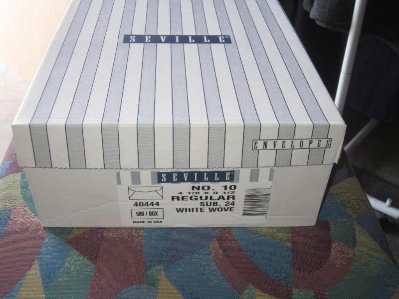 NEW Box of 500 #10 Envelopes--Whit...