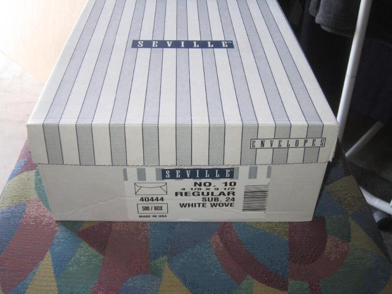 NEW Box of 500 #10 Envelopes--Whit...