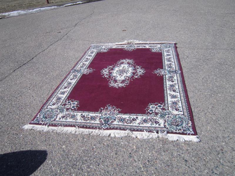 Esteem- Burgundy Floral Rug 64 x 92...