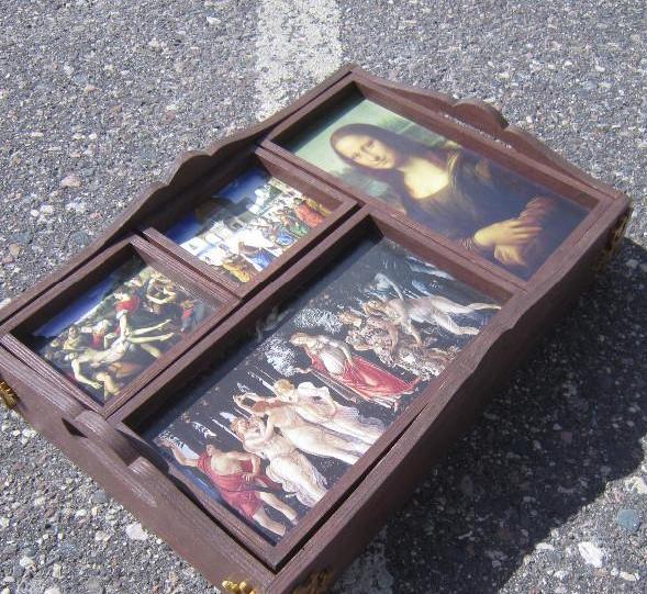 NEW Wood Trays with 8 Double sided...