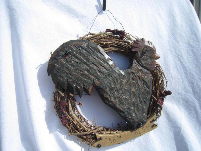 Wood Hanging Rooster 13&quot...