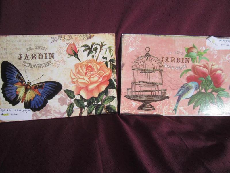NEW 2 Metal &quotLe Petit Jardin&...