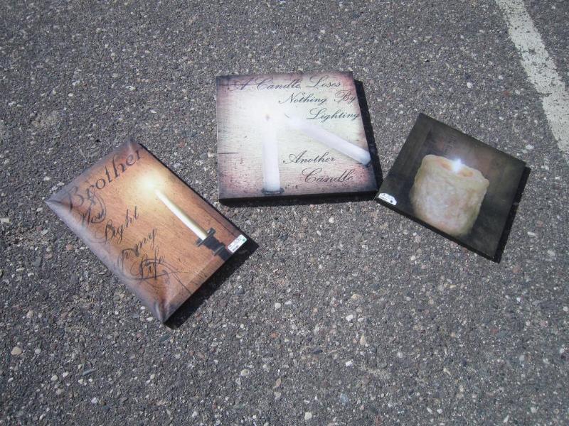 NEW 3 Candle Wall Decor...