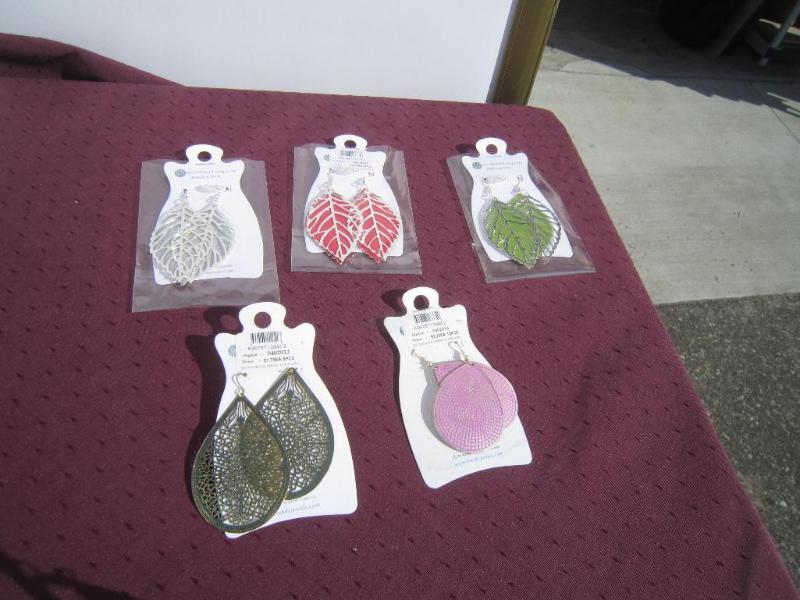 Box of 5 new pair of earrings...